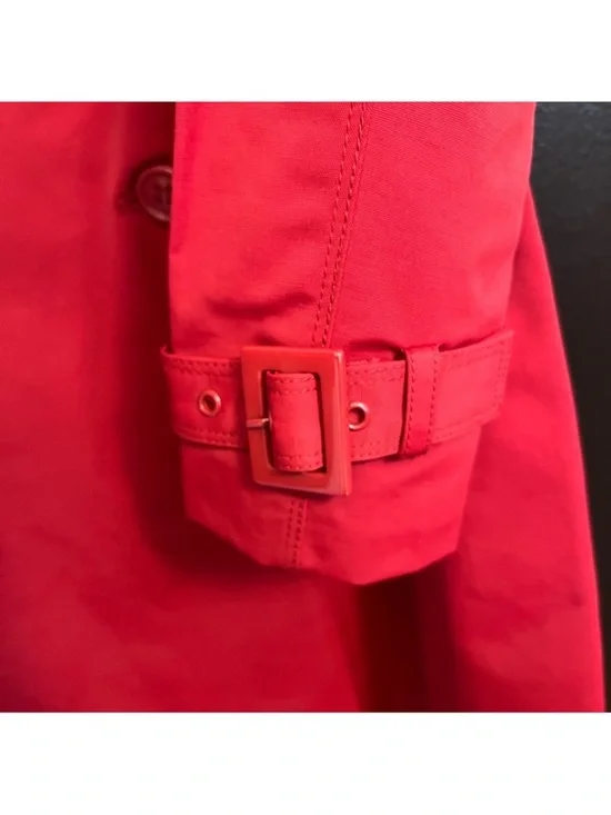 NY&Co 🔥 Red Hot Double-Breasted Belted Trench Coat - Picture 5 of 6